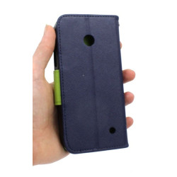 Etui Fancy Diary na telefon Nokia Lumia 630 RM-979 / 635 RM-974 granatowe