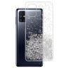 Etui GLITTER Case na telefon Samsung Galaxy M51 M515 srebrne