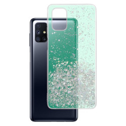 Etui GLITTER Case na telefon Samsung Galaxy M51 M515 miętowe