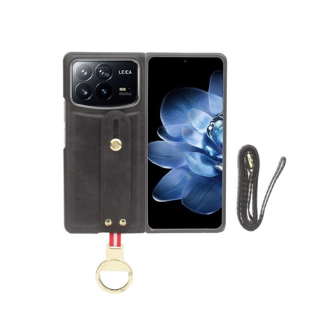 Etui Ring Leather na telefon Xiaomi Mi Mix Fold 4 5G czarne