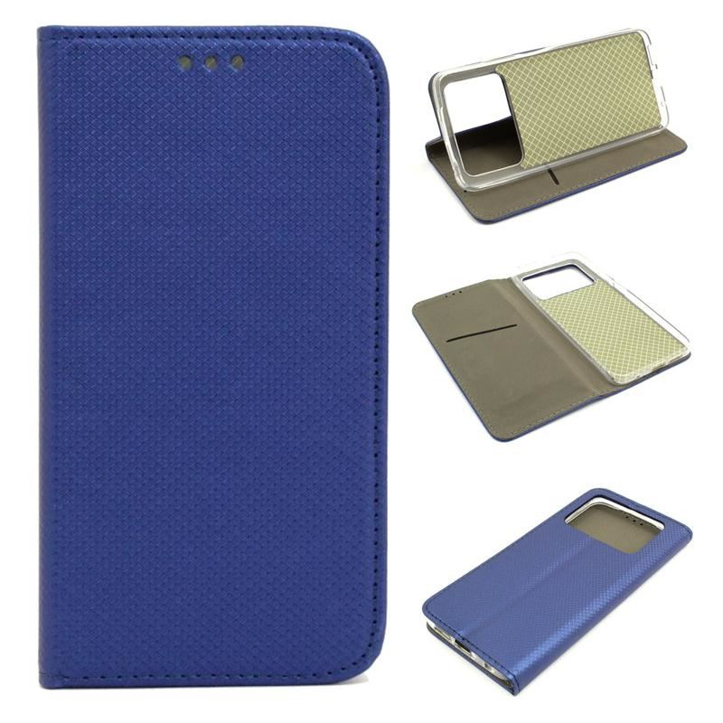Etui Smart Magnet na telefon Xiaomi POCO M4 Pro 4G granatowe