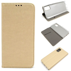 Etui Smart Magnet do telefonu Samsung Galaxy A41 A415 złote
