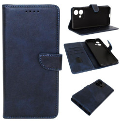 Etui Smart Leather na telefon motorola edge 40 neo 5G XT2307 granatowe