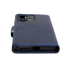 Etui Smart Leather na telefon motorola edge 40 neo 5G XT2307 granatowe