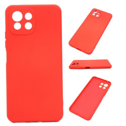 Etui Silicon Case na telefon Xiaomi Mi 11 Lite M2101K9AG / Mi Lite 5G M2101K9G / 11 Lite 5G NE 2109119DG czerwone MATT