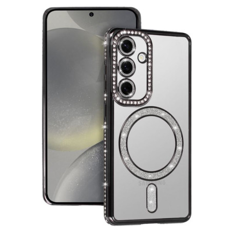 Etui MagSafe Bling na telefon Samsung Galaxy S24 Ultra 5G S928 czarne