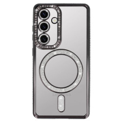 Etui MagSafe Bling na telefon Samsung Galaxy S24 Ultra 5G S928 czarne