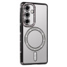 Etui MagSafe Bling na telefon Samsung Galaxy S24 Ultra 5G S928 czarne