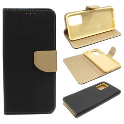 Etui Fancy Diary na telefon Xiaomi Redmi 10 21061119DG / Note 11 4G 2201117TY czarno-złote