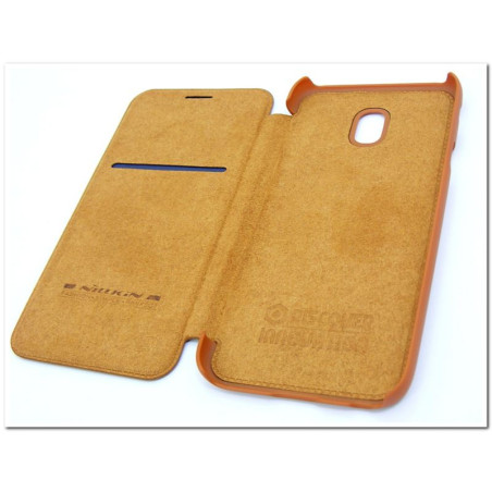 Etui NILLKIN QIN na telefon Samsung Galaxy J3 2017 J330 brązowe