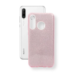 Etui Jelly Case SHINING HQ na telefon Huawei P30 Lite srebrno-różowe