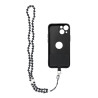 Zawieszka smycz na szyję CRYSTAL DIAMOND do telefonu 74 cm czarna