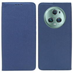 Etui Smart Magnet na telefon Honor Magic 5 Pro 5G granatowe