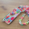 Etui Chain Case na telefon Apple iPhone 13 Mini z łańcuszkiem - kolorowe wzory