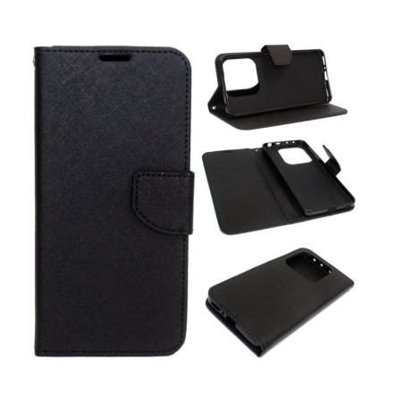 Etui Fancy Diary na telefon Xiaomi Redmi Note 14 5G 24094RAD4G czarne