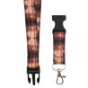 Smycz na szyję do telefonu i kluczy 20mm x 52cm WZÓR 13 brązowo-czarny tie-dye