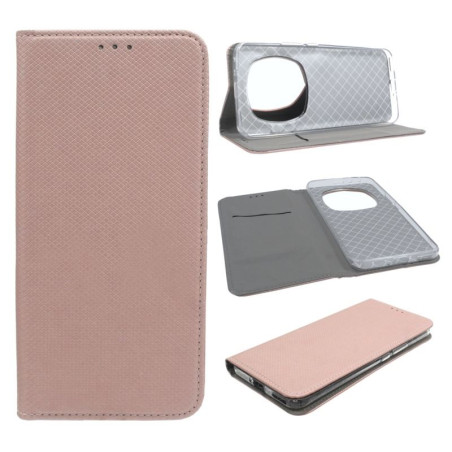 Etui Smart Magnet na telefon Honor Magic 6 Pro 5G BVL-N49 różowe