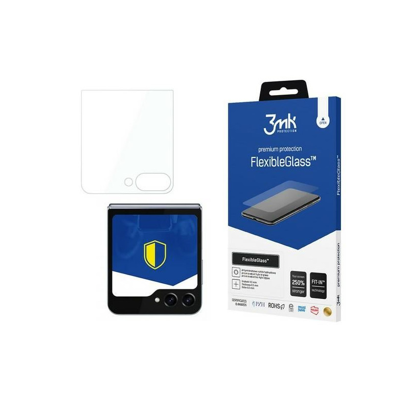 3MK FLEXIBLE GLASS szkło hybrydowe na telefon Samsung Galaxy Z Flip 6 5G F741 / Galaxy Z Flip 7 FE 5G F761