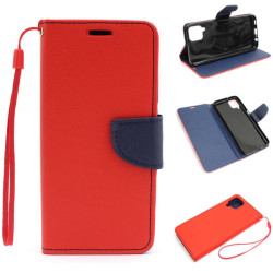 Etui Fancy Diary do telefonu Samsung Galaxy A12 A125 / M12 M127 czerwone