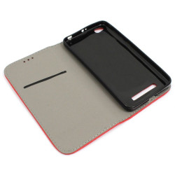 Etui Smart Magnet na telefon Xiaomi Redmi 4A czerwony