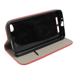 Etui Smart Magnet na telefon Xiaomi Redmi 4A czerwony