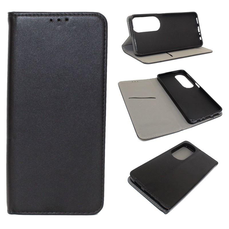 Etui Smart Magnet na telefon OPPO A60 4G CPH2631 czarne gładkie HQ