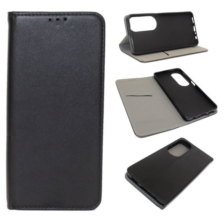 Etui Smart Magnet na telefon OPPO A60 4G CPH2631 czarne gładkie HQ