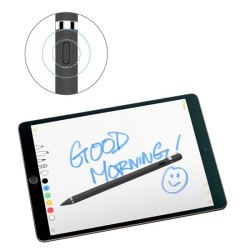 Rysik pojemnościowy aktywny precyzyjny dotykowy do tabletu / smartfona / telefonu / ekranu dotykowego czarny
