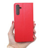 Etui Smart Magnet na telefon Samsung Galaxy M55 5G M556 czerwone