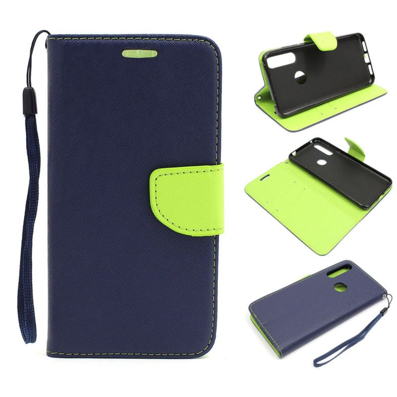 Etui Fancy Diary na telefon Alcatel 1s 1V 3L 2020 granatowe