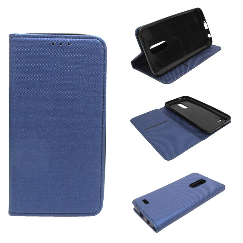 Etui Smart Magnet na telefon LG K10 2018 / K11 granatowy