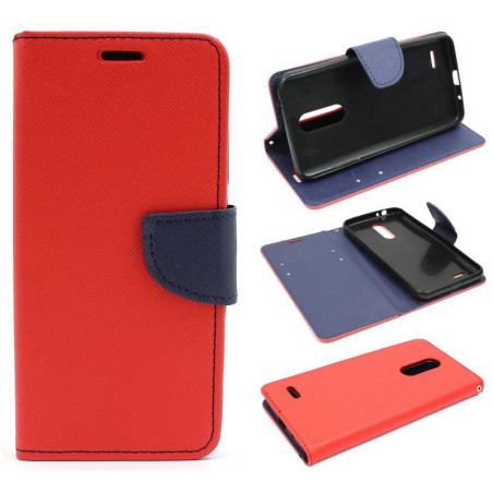 Etui Fancy Diary na telefon LG K10 2018 / K11 czerwony