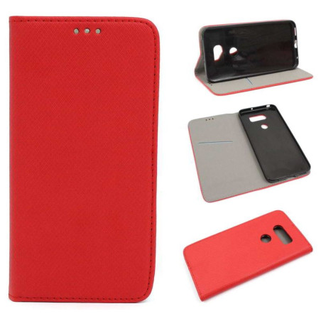 Etui Smart Magnet na telefon LG V30 V30+ V30S V30S+ czerwony