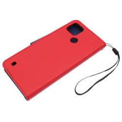 Etui Fancy Diary na telefon Realme C21Y / C25Y czerwone