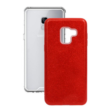 Etui Jelly Case SHINING HQ na telefon Samsung Galaxy A5 2018 A530 czerwone