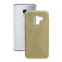 Etui Jelly Case SHINING HQ na telefon Samsung A5 2018 A530 złoty