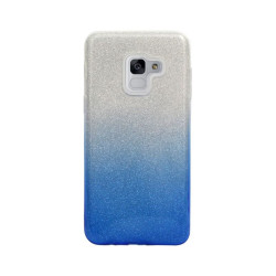 Etui Jelly Case SHINING HQ na telefon Samsung Galaxy A5 2018 A530 srebrno-niebieskie