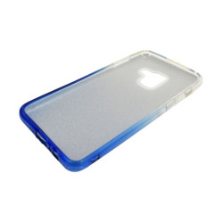 Etui Jelly Case SHINING HQ na telefon Samsung Galaxy A5 2018 A530 srebrno-niebieskie