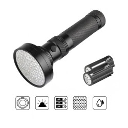 Latarka UV 100 LED Aluminiowa | Profesjonalna Latarka Ultrafioletowa | Sklep