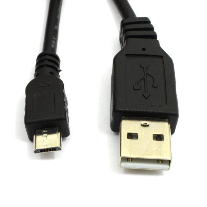 Kabel USB Typ A USB-A 2.0 - Micro USB microUSB 5m czarny wytrzymały mocny szybki przewód Hi-Speed - sklep GSM HURT