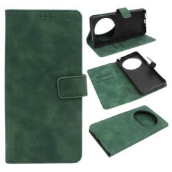 Etui Smart Leather na telefon Xiaomi Redmi 14C 2409BRN2CA / POCO C75 2410FPCC5G zielone