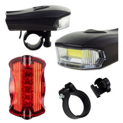 Lampka rowerowa LED COB 5W na przód i tył oświetlenie na rower
