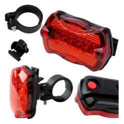 Lampka rowerowa LED na tył na rower tylna 5 LED