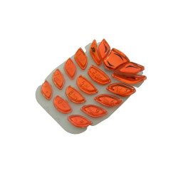 Klawiatura do telefonu Nokia 6510 kryształowa czerwona błyszcząca