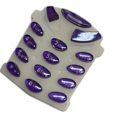 Klawiatura do telefonu Nokia 3310 kryształowa fioletowa