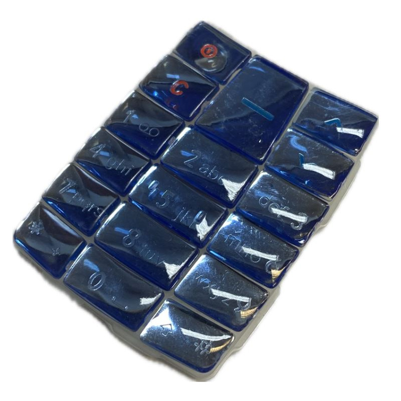 Klawiatura do telefonu Nokia 1100 kryształowa niebieska