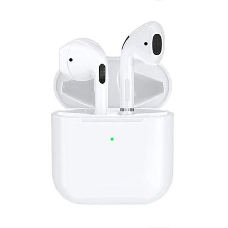 Słuchawki bezprzewodowe BLUETOOTH 5.0 douszne Pro 4 TWS białe