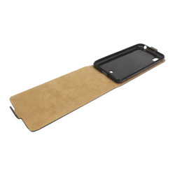 Etui pionowe z klapką SLIM FLEX na telefon LG K20 LMX120EMW czarne HQ