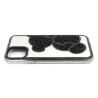 Etui TEDDY BEAR na telefon Apple iPhone 11 A2111 z kryształkami damskie dziewczęce na prezent urodziny święta czarne