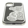 Etui TEDDY BEAR na telefon Apple iPhone 11 A2111 damskie dziewczęce na prezent urodziny święta srebrne